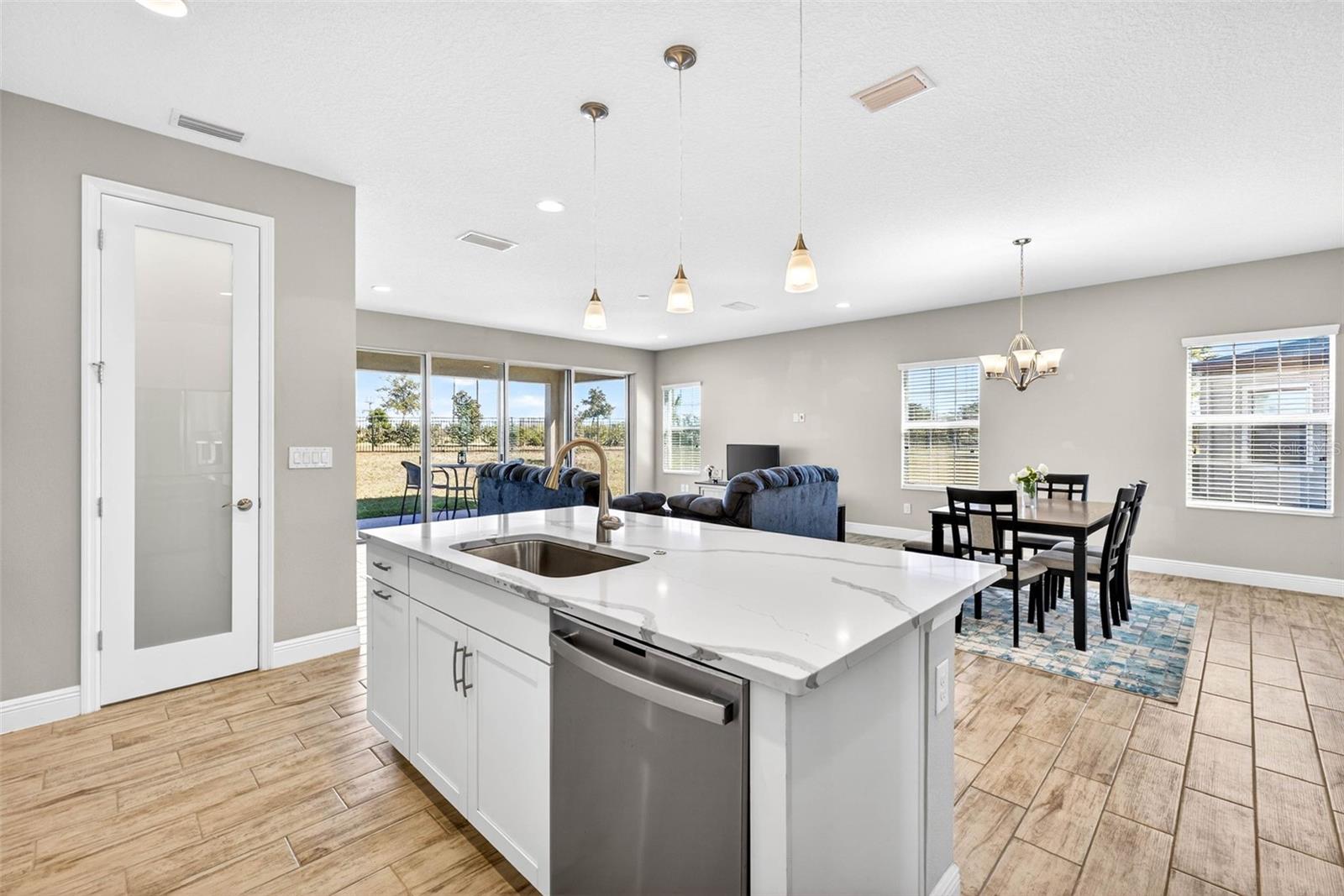 Pantry with glass door