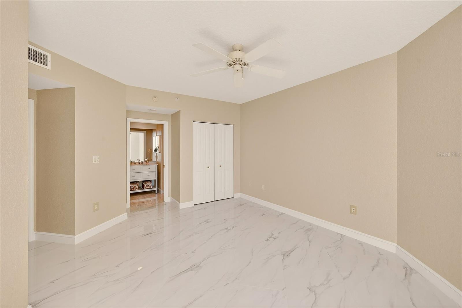 Second Bedroom with ensuite bathroom and large closet