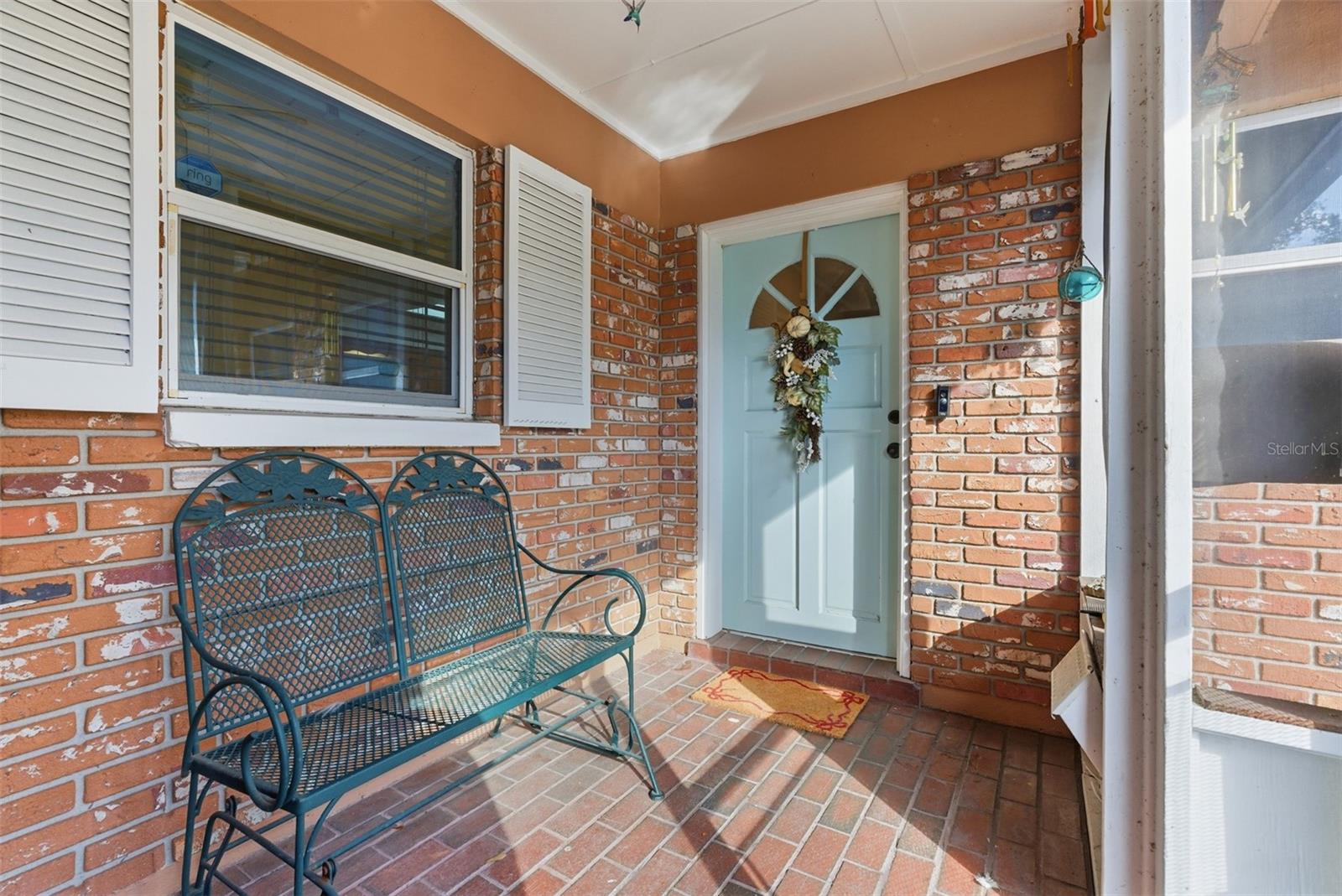 Screened front porch