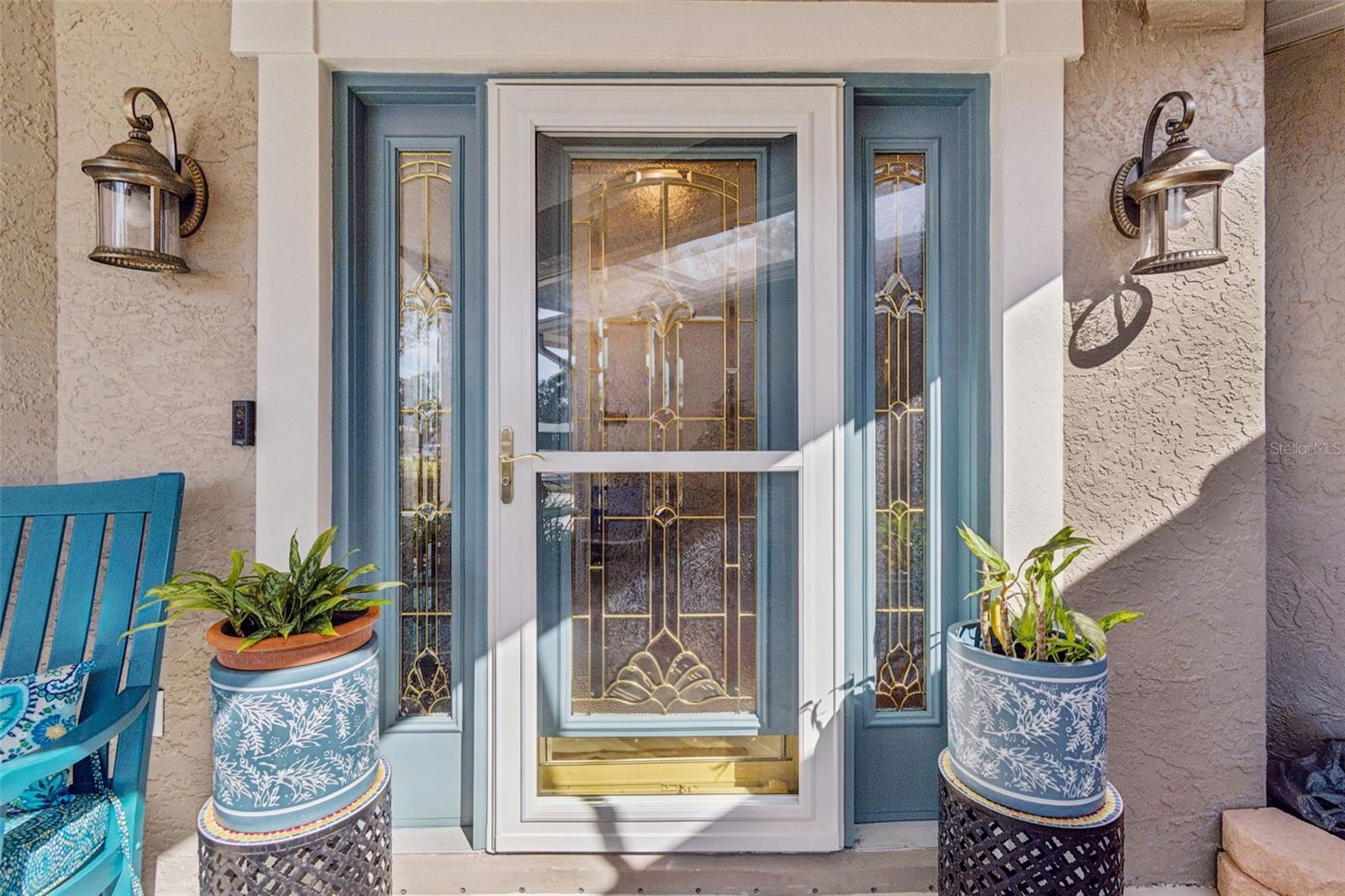 Beautiful Front Door (complete w/ metal hurricane shutter)