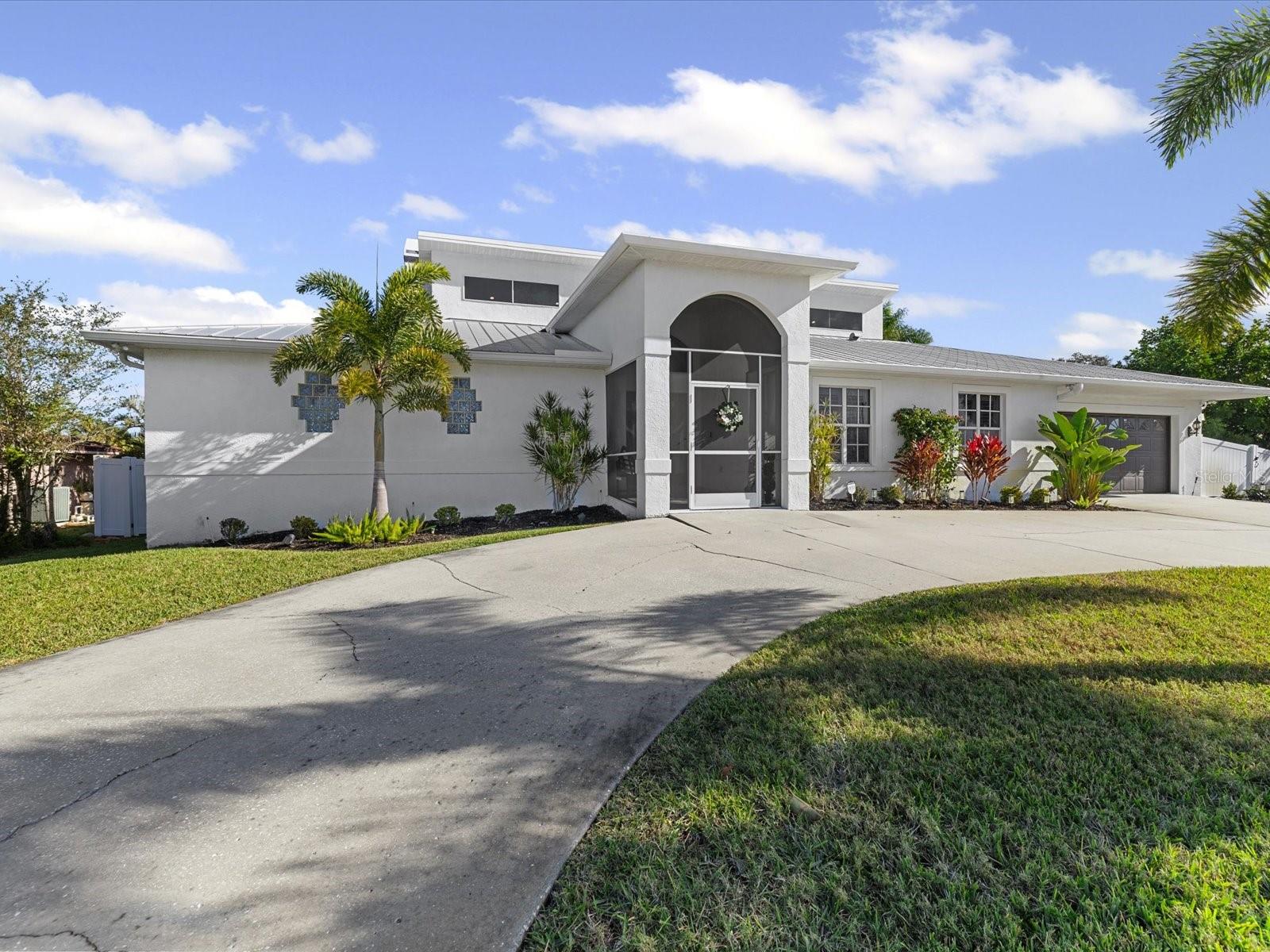 Beautiful Front Driveway Elevated