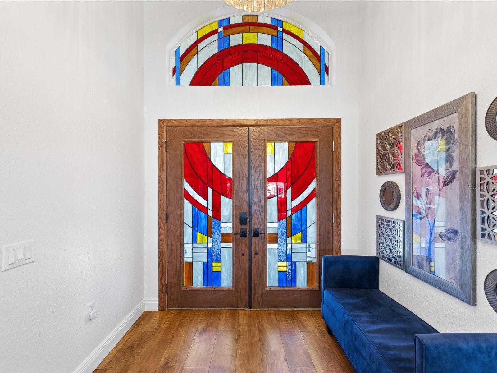 Stained Glass Door Entry