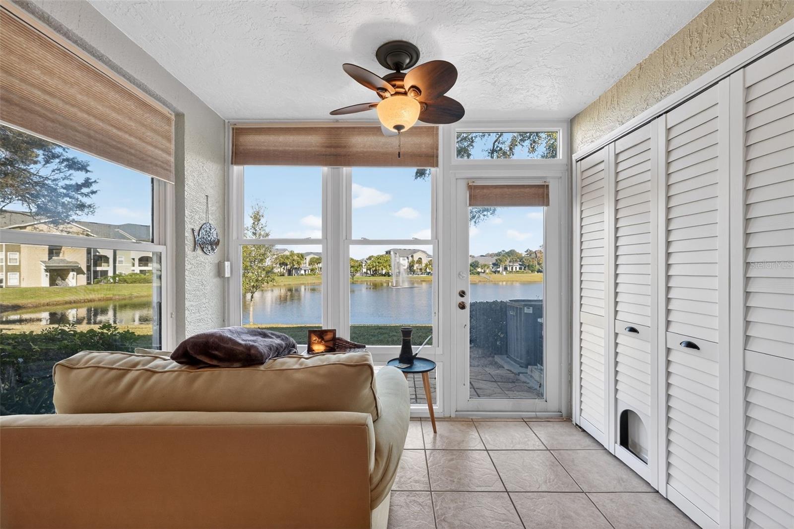 Enjoy a book or your morning coffee on the enclosed sunroom