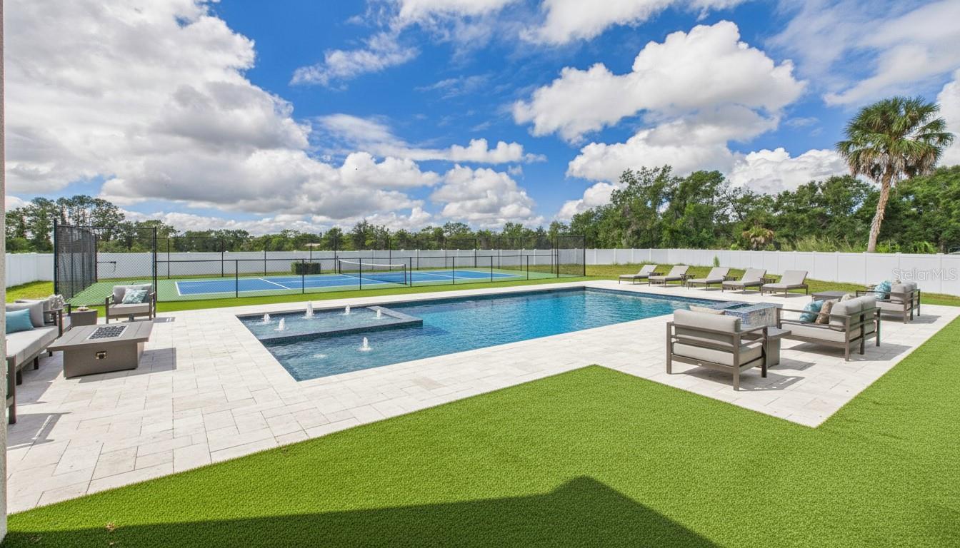 Backyard virtual staging.