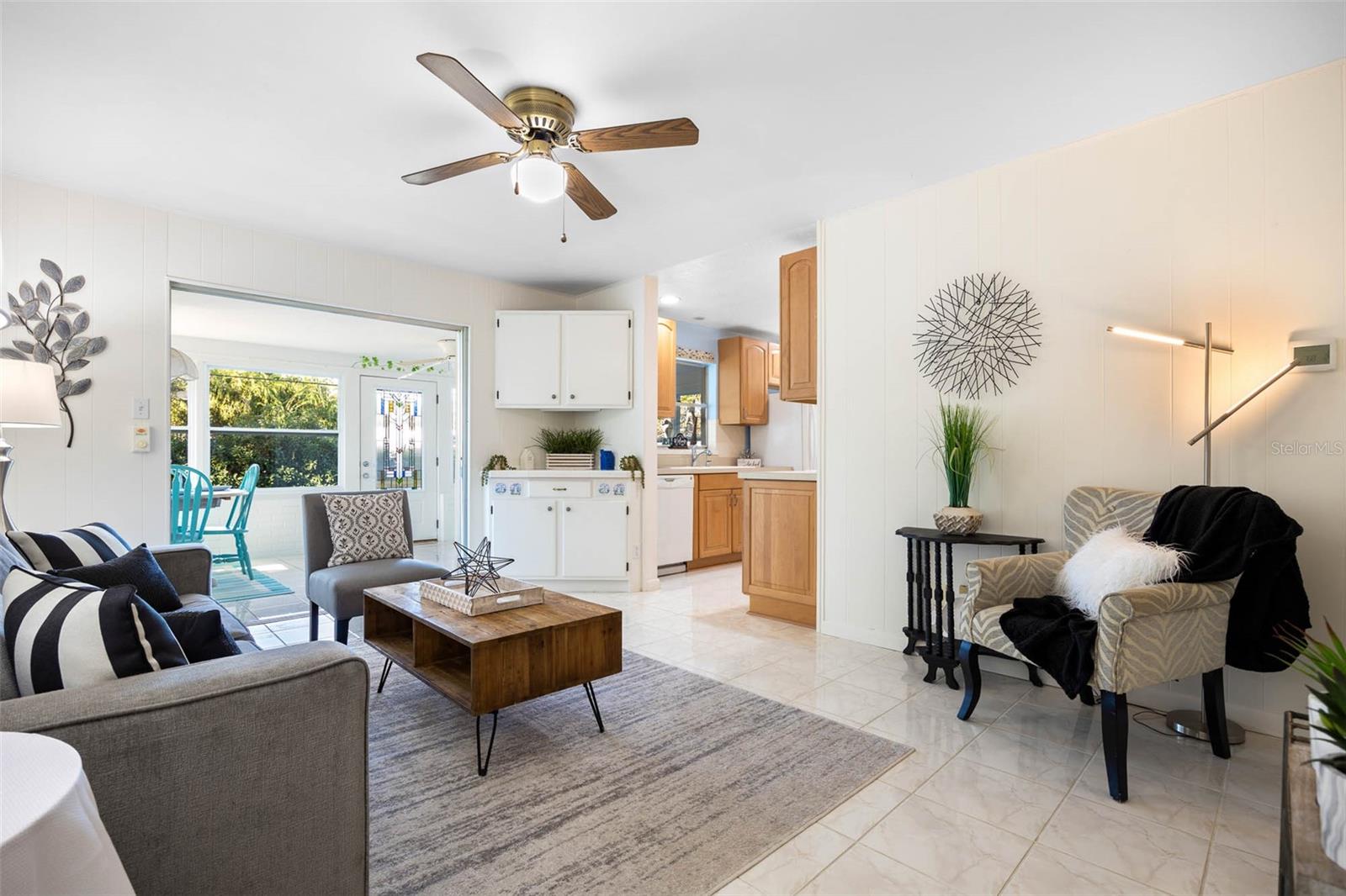 The Family Room is right off of the Kitchen and also the Florida Room.   Perfect for entertaining.