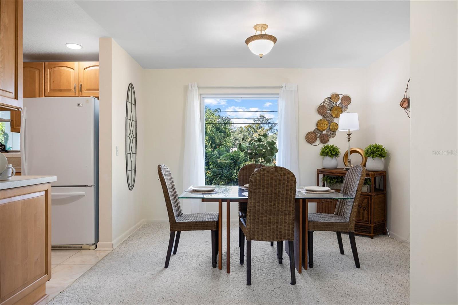This Dining Room has a large picture window with a great view out to the back yard!