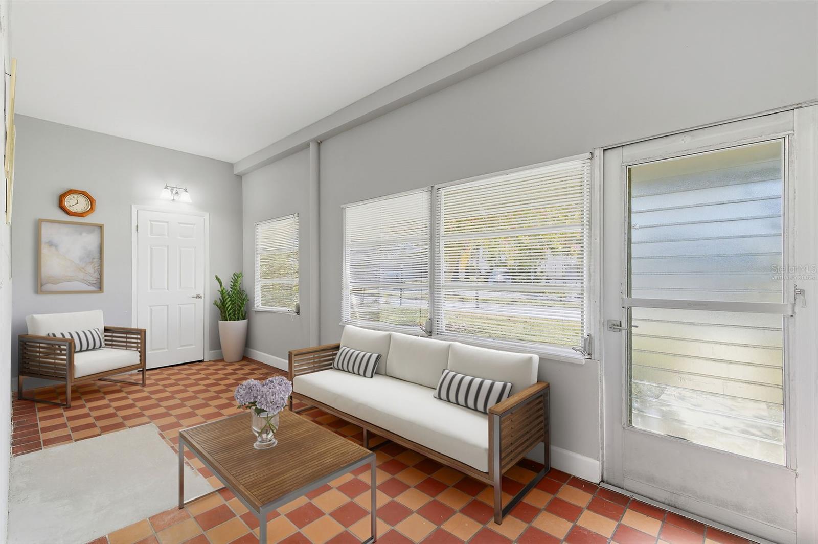 Virtually Staged Photo of the Florida Room