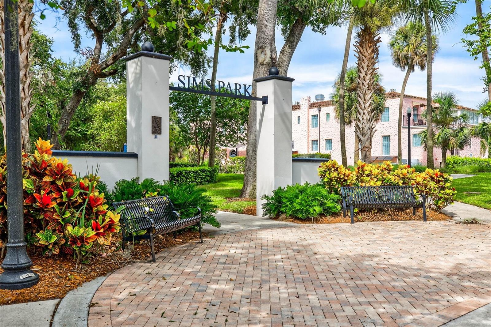 Live close to Sims Park—events, waterfront views, and downtown charm await