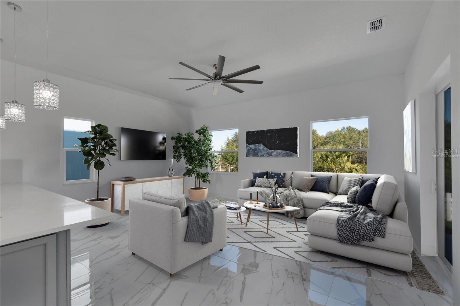 virtually staged photo