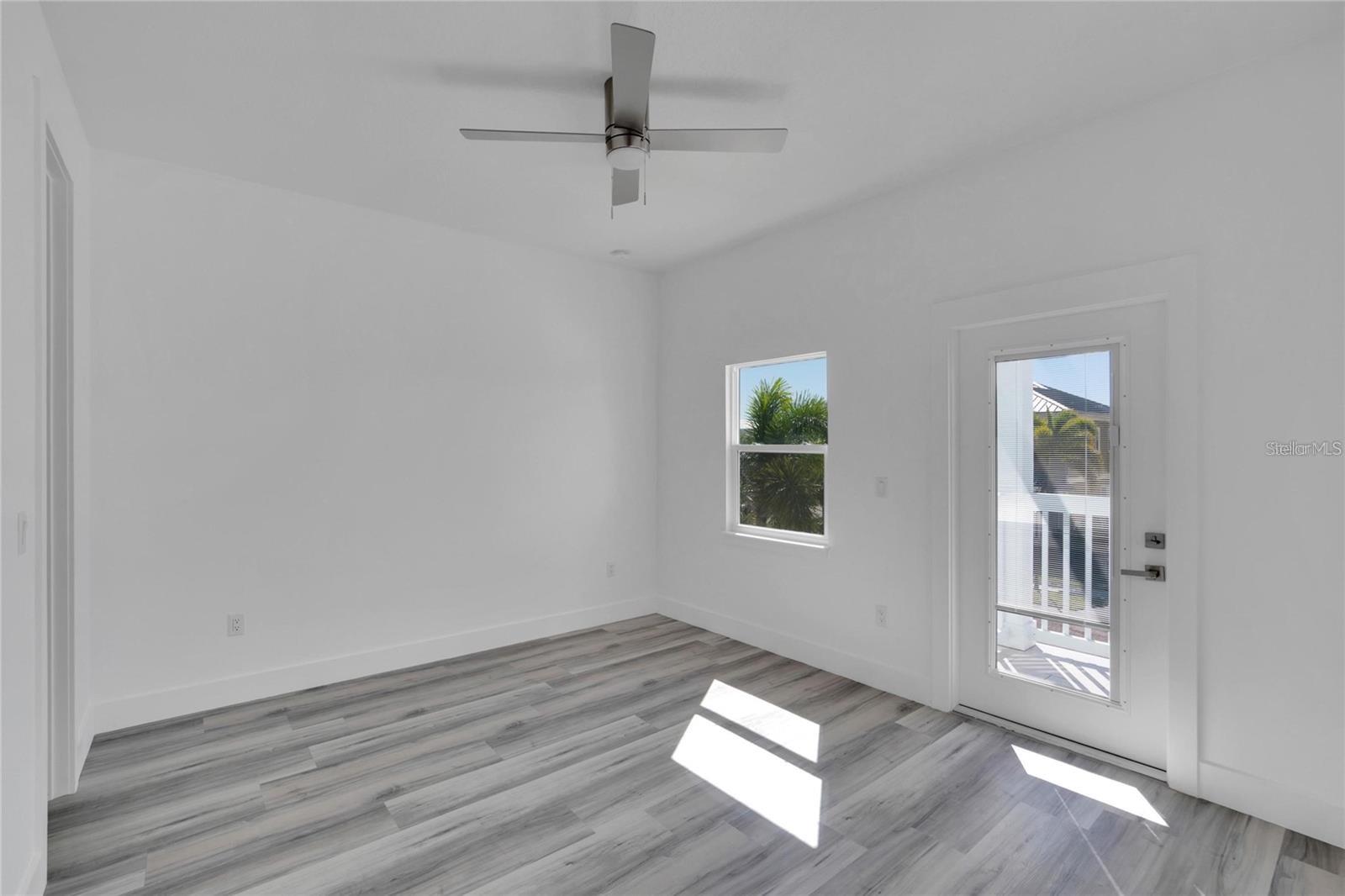 Bedroom 3 with front balcony