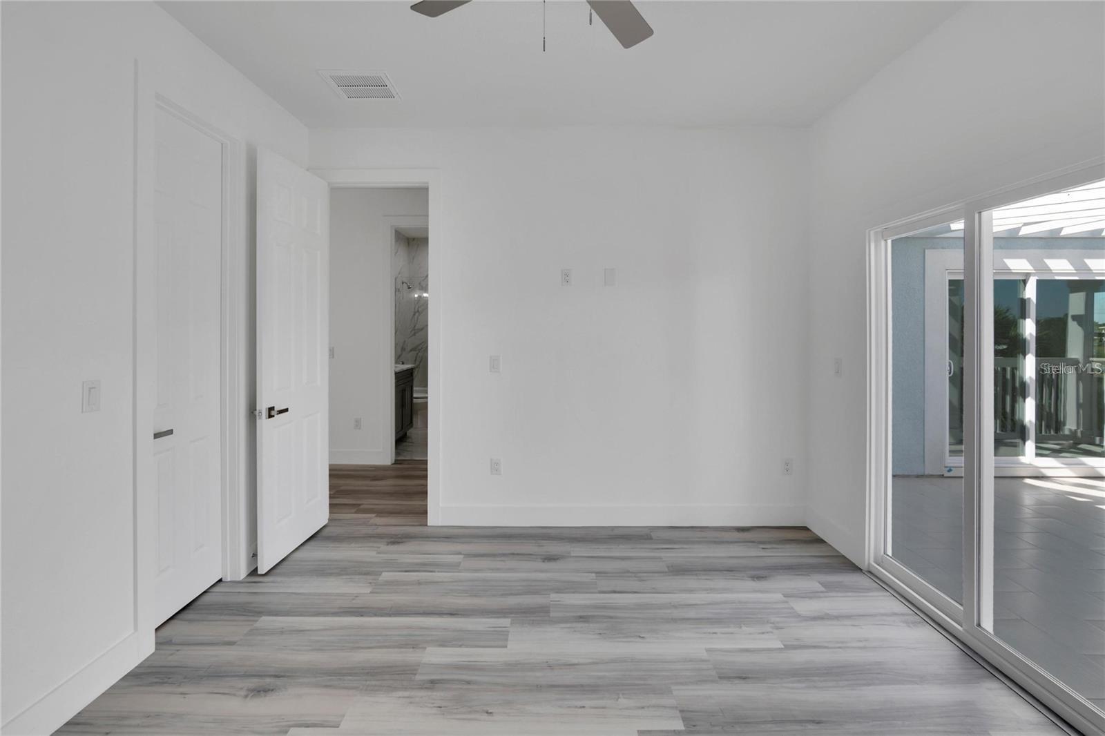 Sliding Glass Door BR 4 Waterfront Balcony access