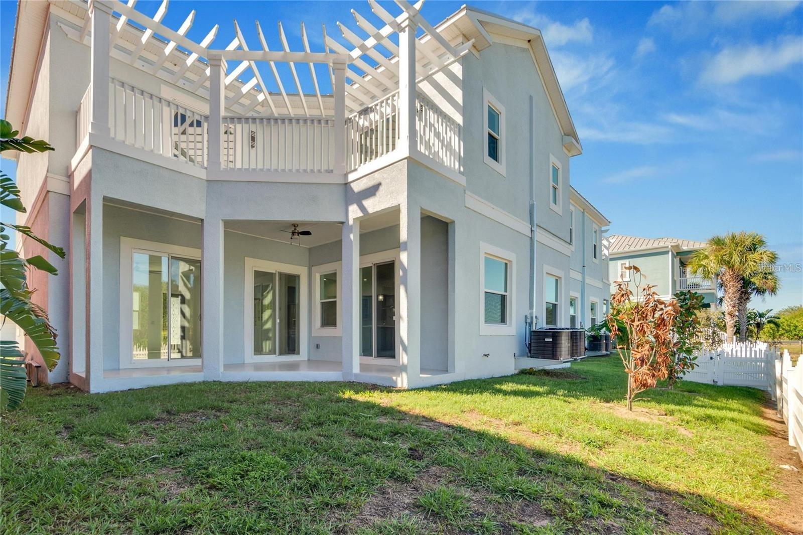 Rear Waterfront Balcony & First floor Patio