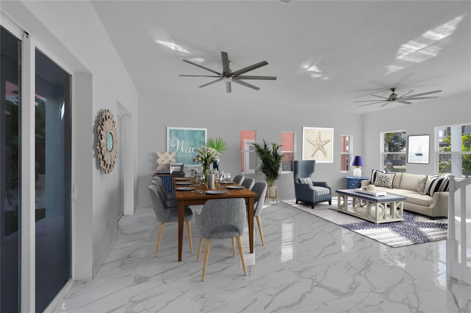 virtually staged photo