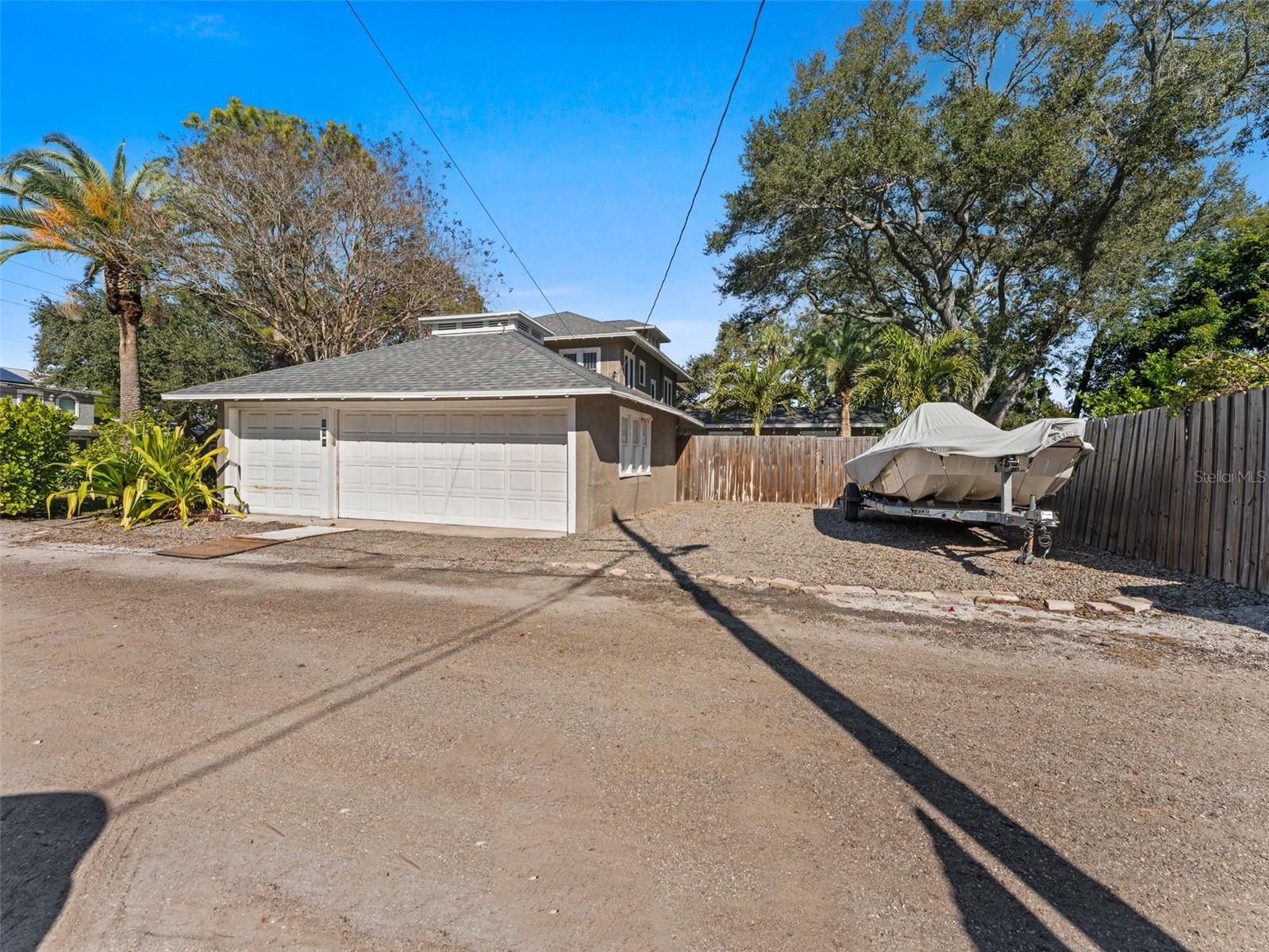 garage and additional parking