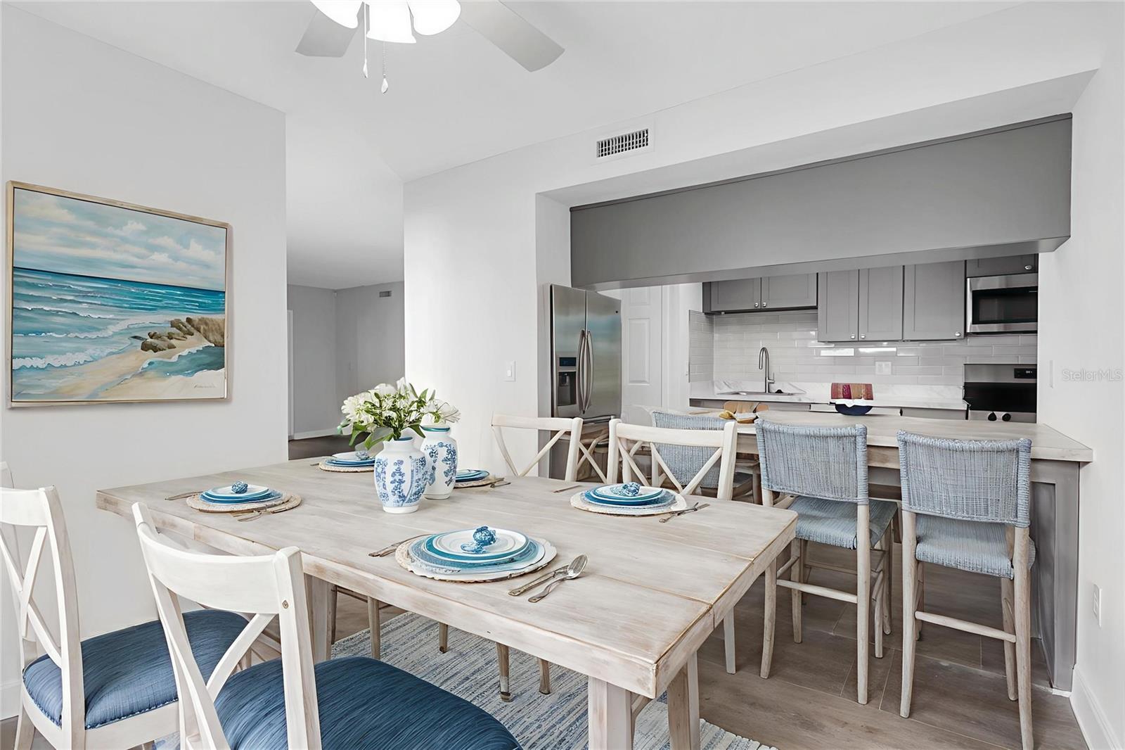 Dining room and kitchen virtual