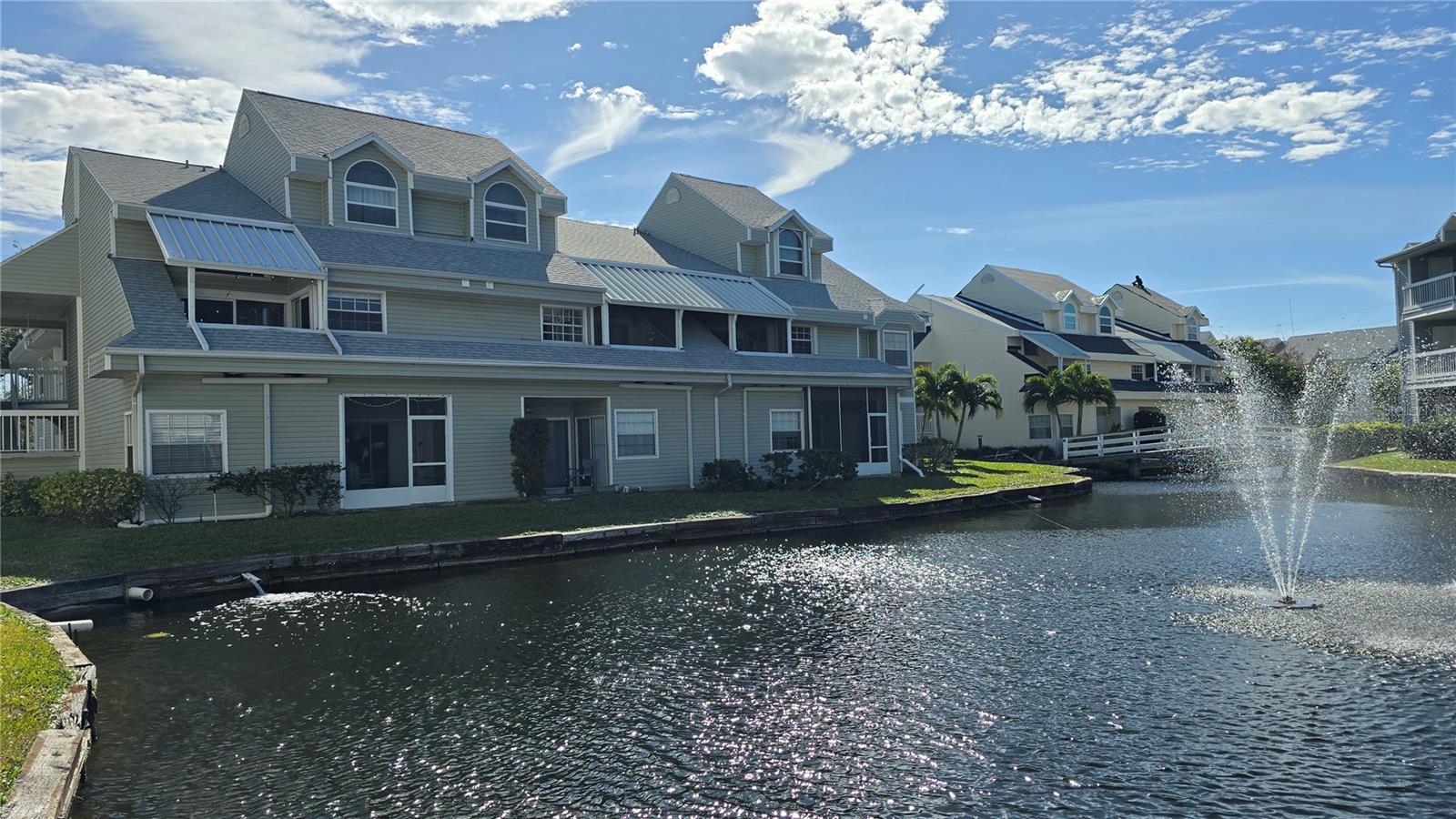 Condo from pond view