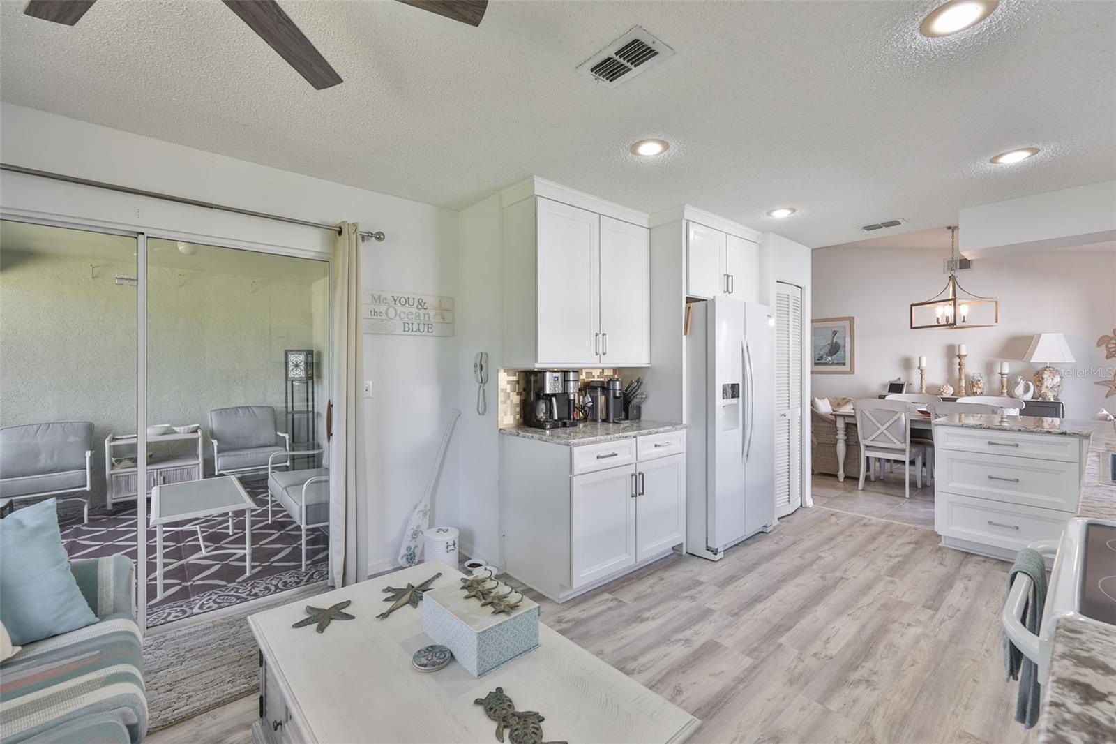 Den looking into the kitchen