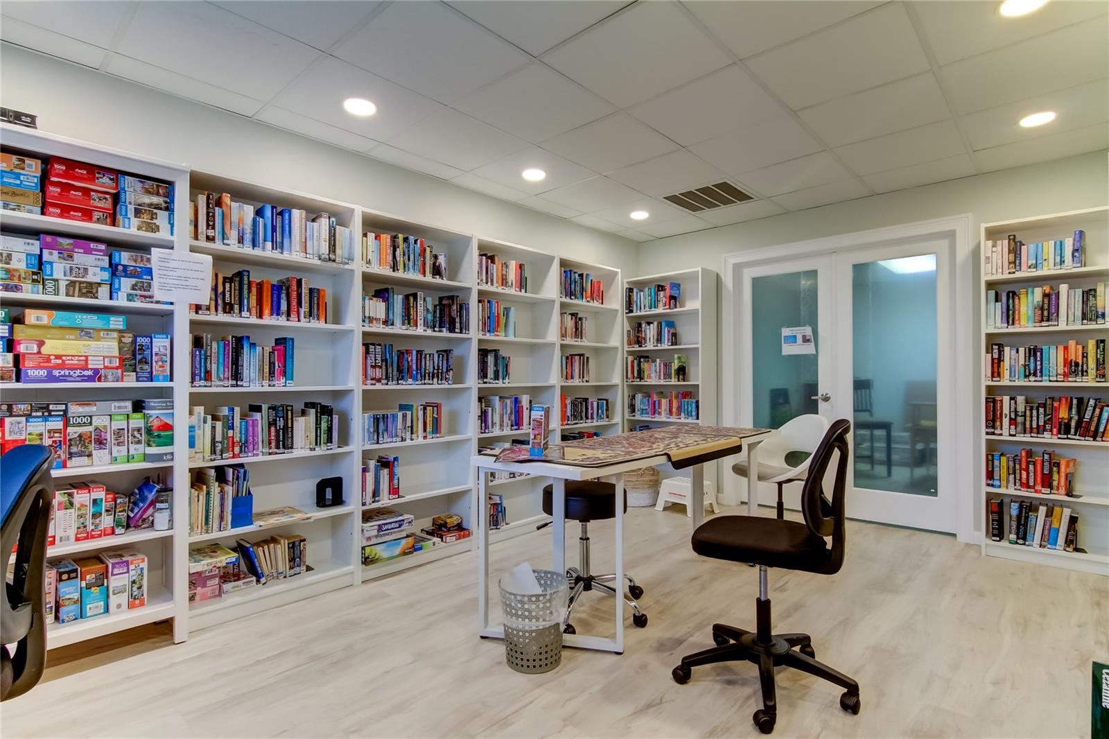 49. Well Organized Cataloged Library & Puzzle Room..