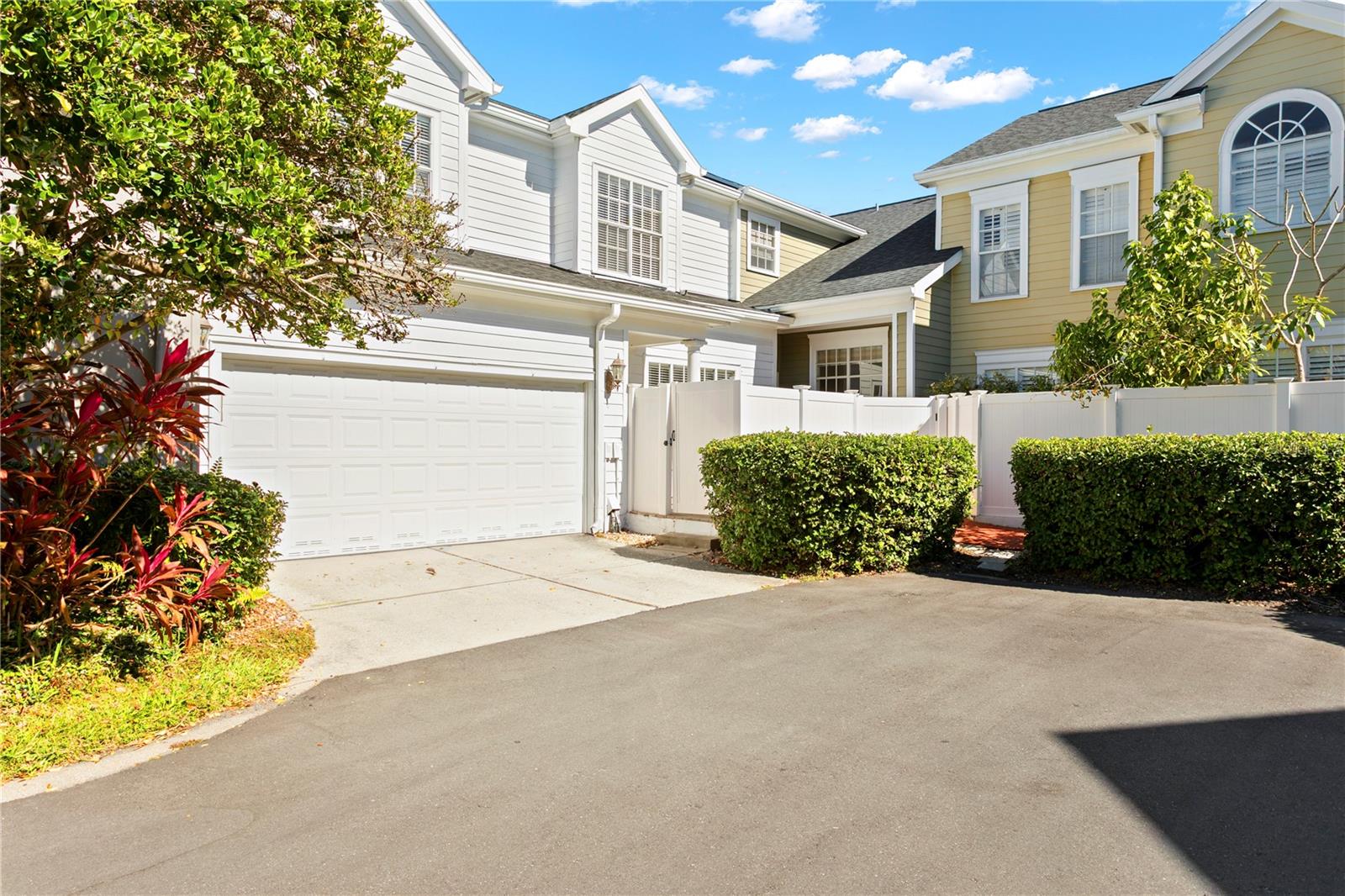 Attached two car garage