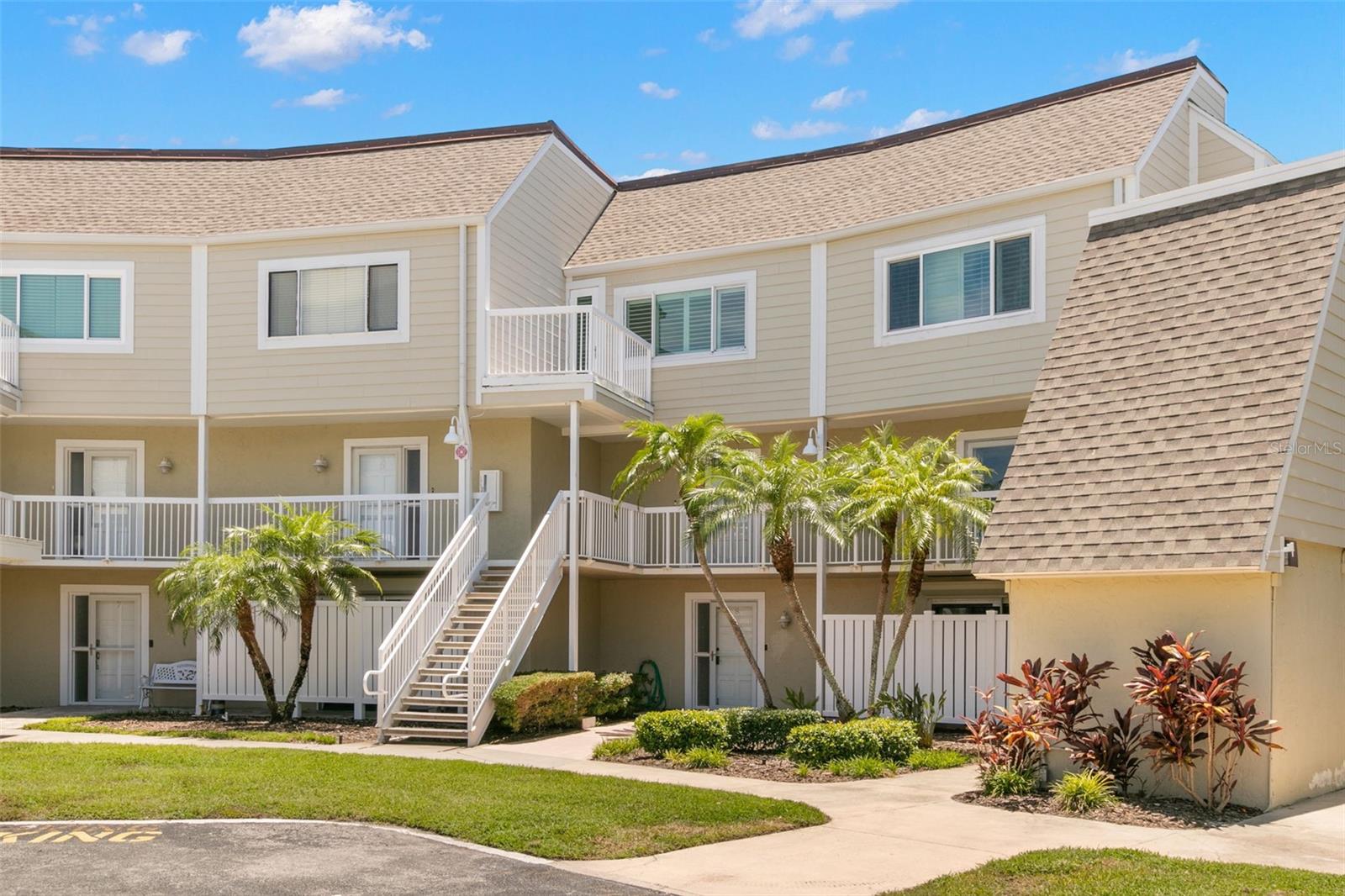 Northwest ground view of access to Unit 31.