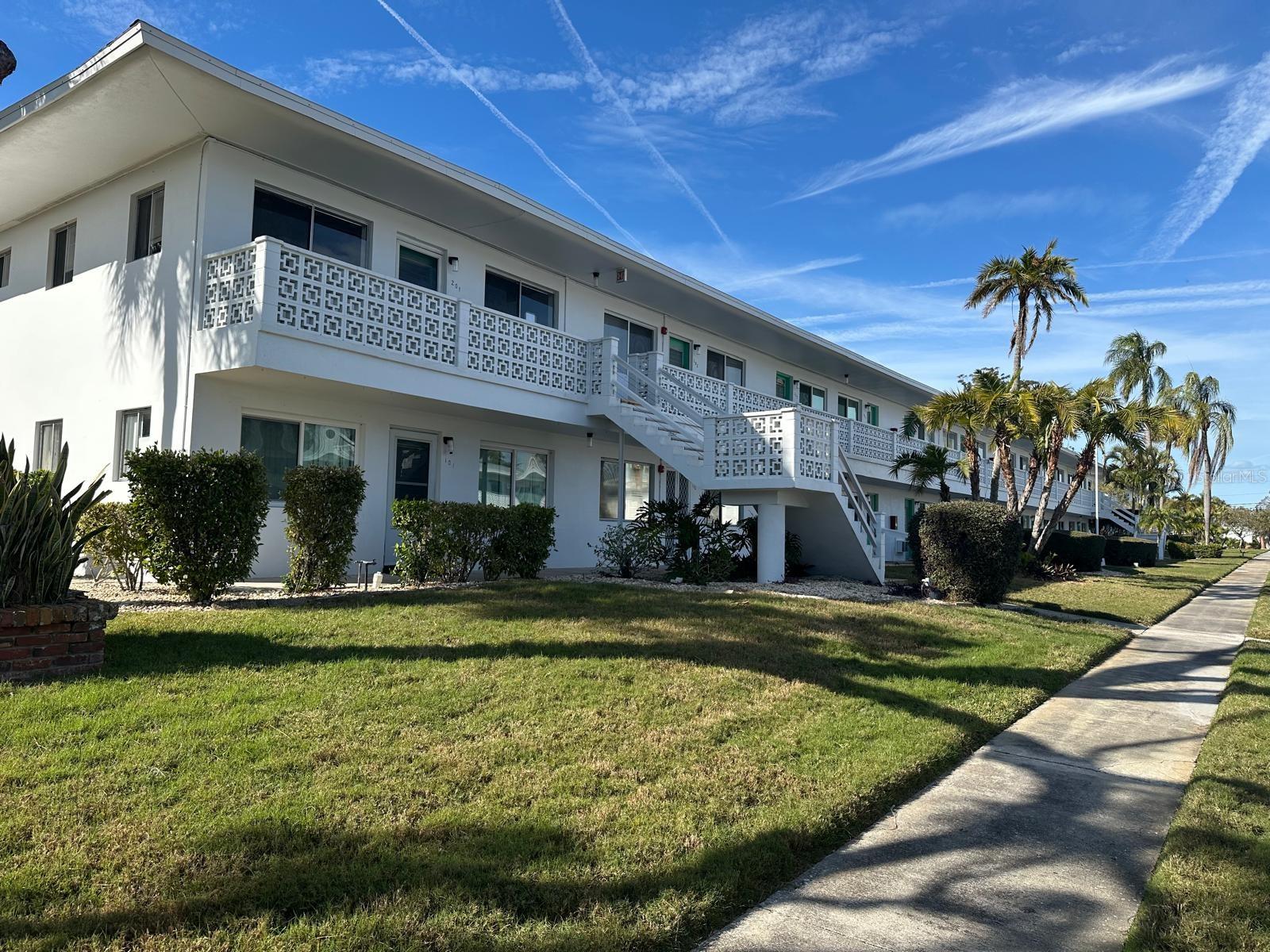 VIEW FROM THE FRONT OF THE BUILDING