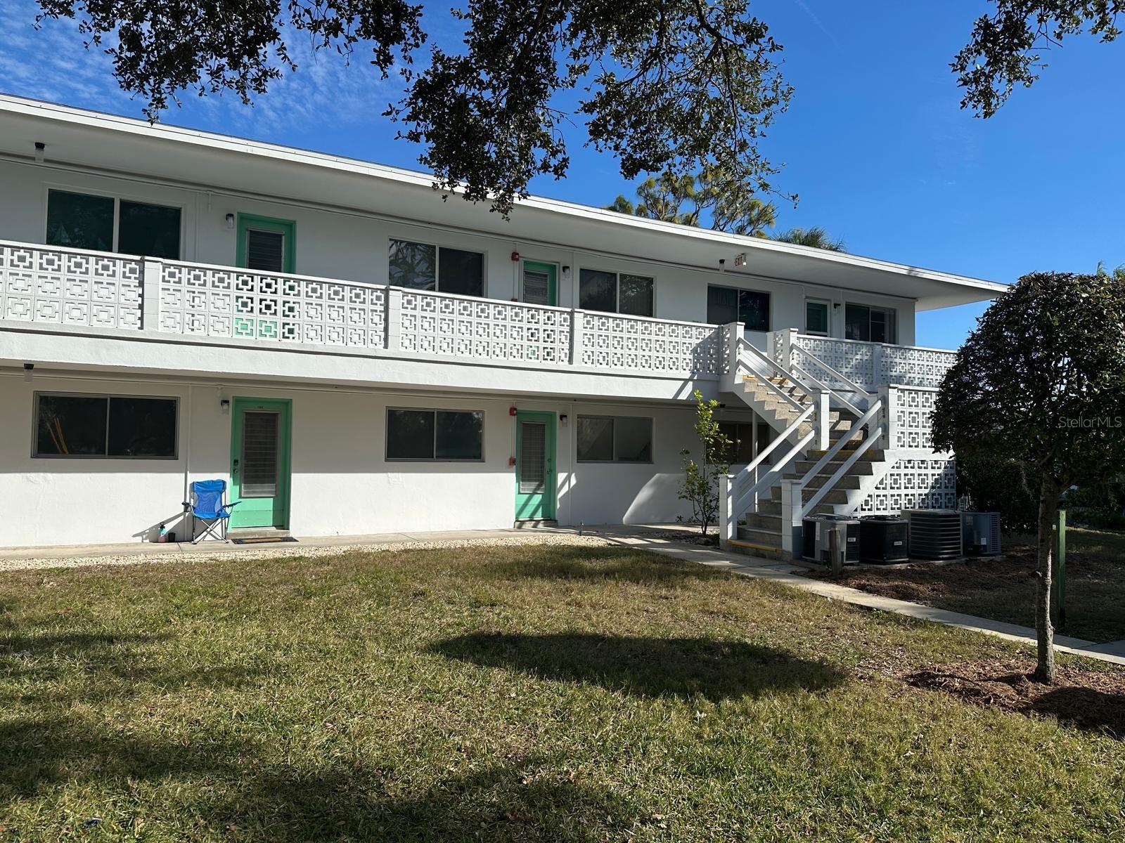 VIEW FROM THE BACK OF THE BUILDING