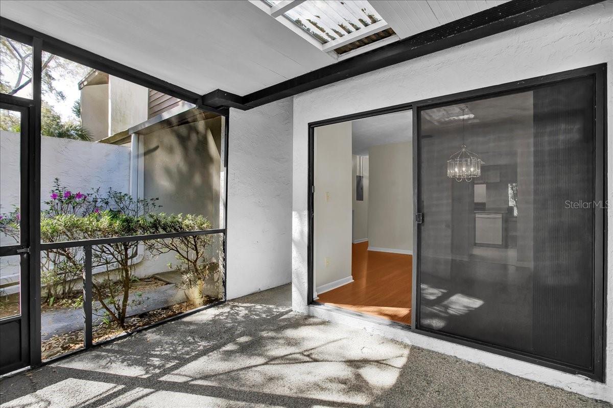 Covered Private Courtyard