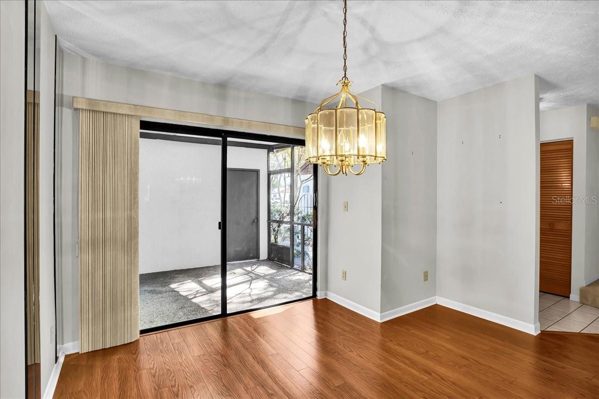 Dining Room leading to Courtyard