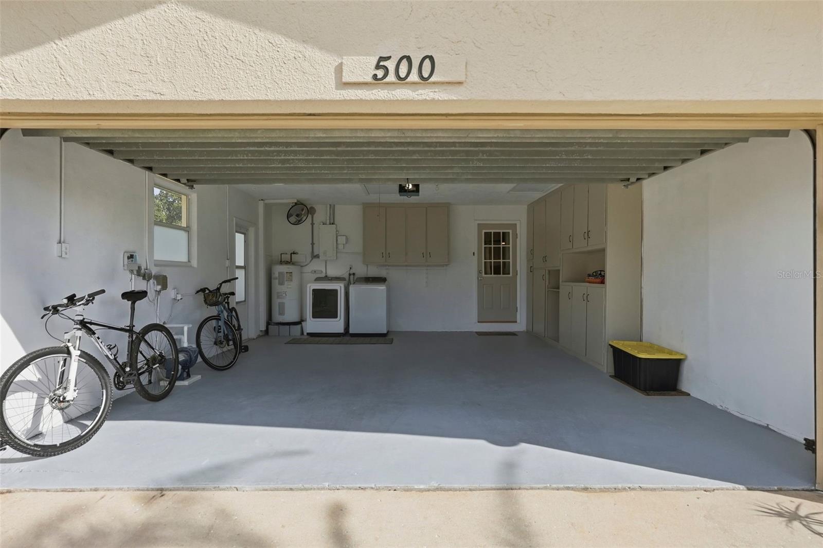 Spacious 2 car garage.