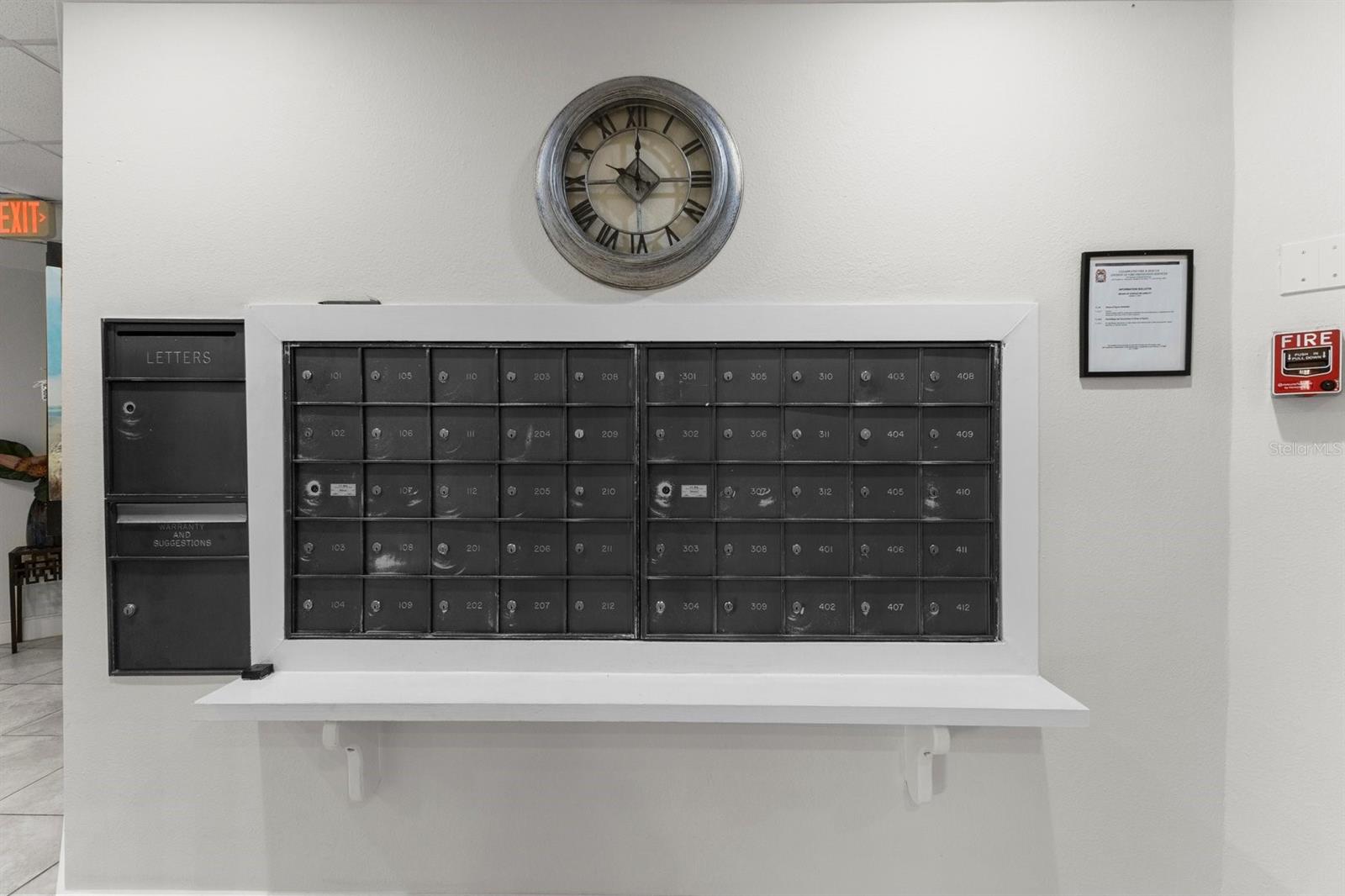 Mail Center in Lobby