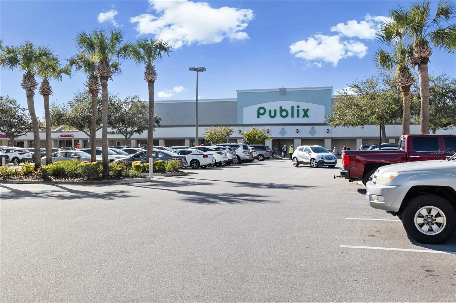 Shopping center steps away