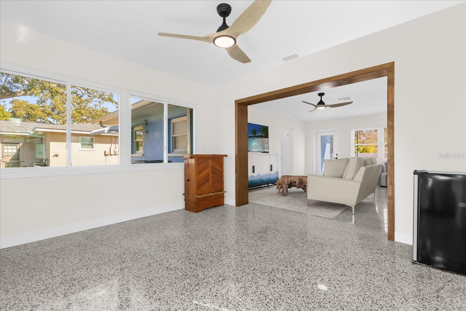 View from Florida Room into Living Room