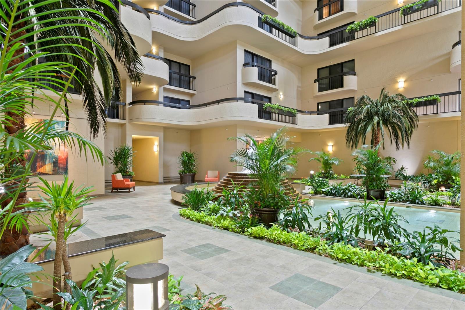 Designed around a serene interior courtyard, the Atrium Building offers a distinctive living and working environment surrounded by live greenery and natural light