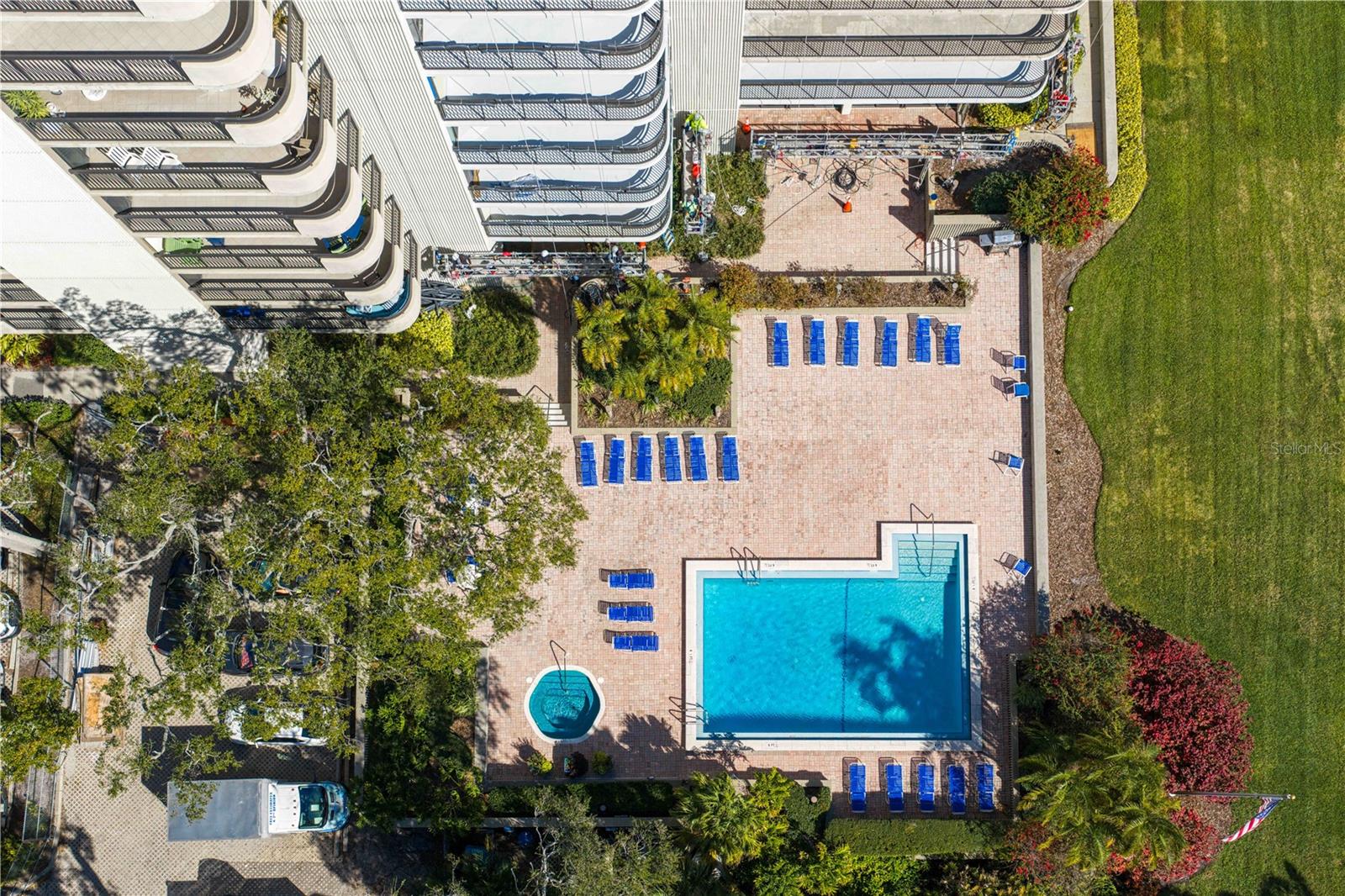 The Atrium community heated pool