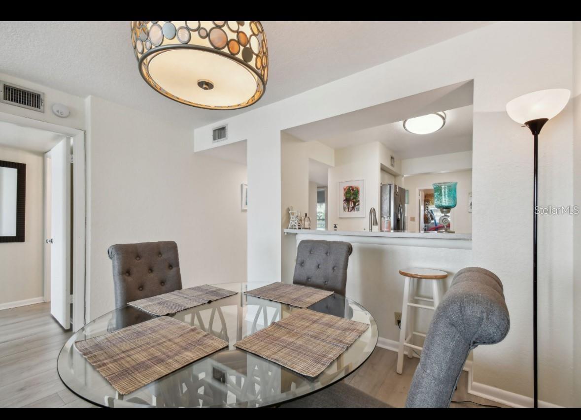 dining room and breakfast bar