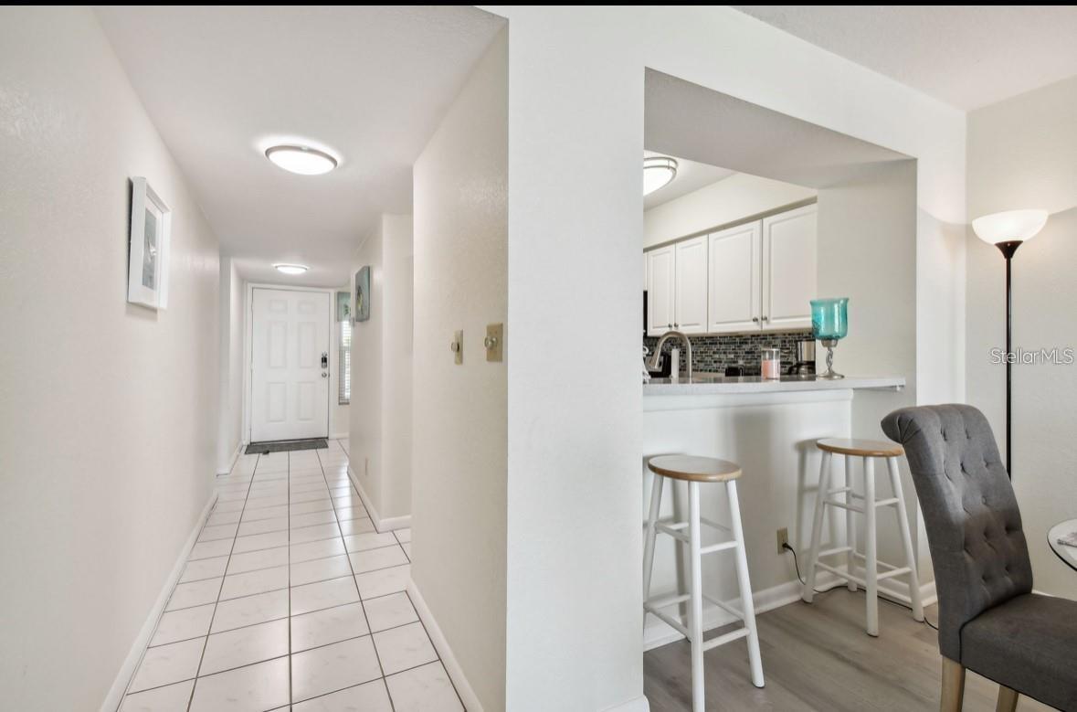from dining room looking towards entry door