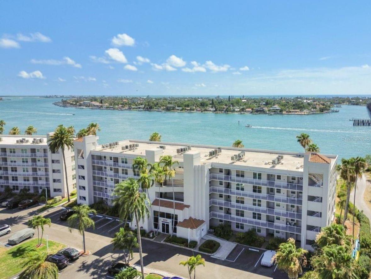 looking over building towards intracoastal