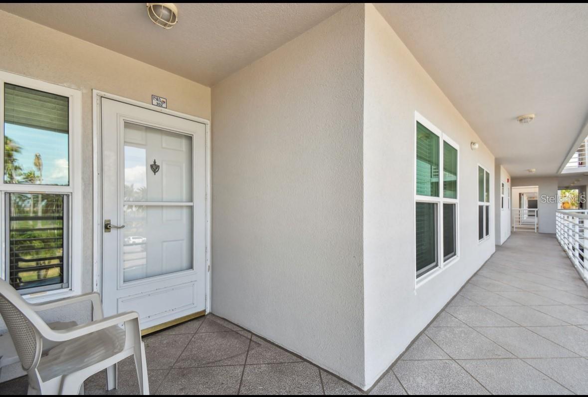 front entrance into unit