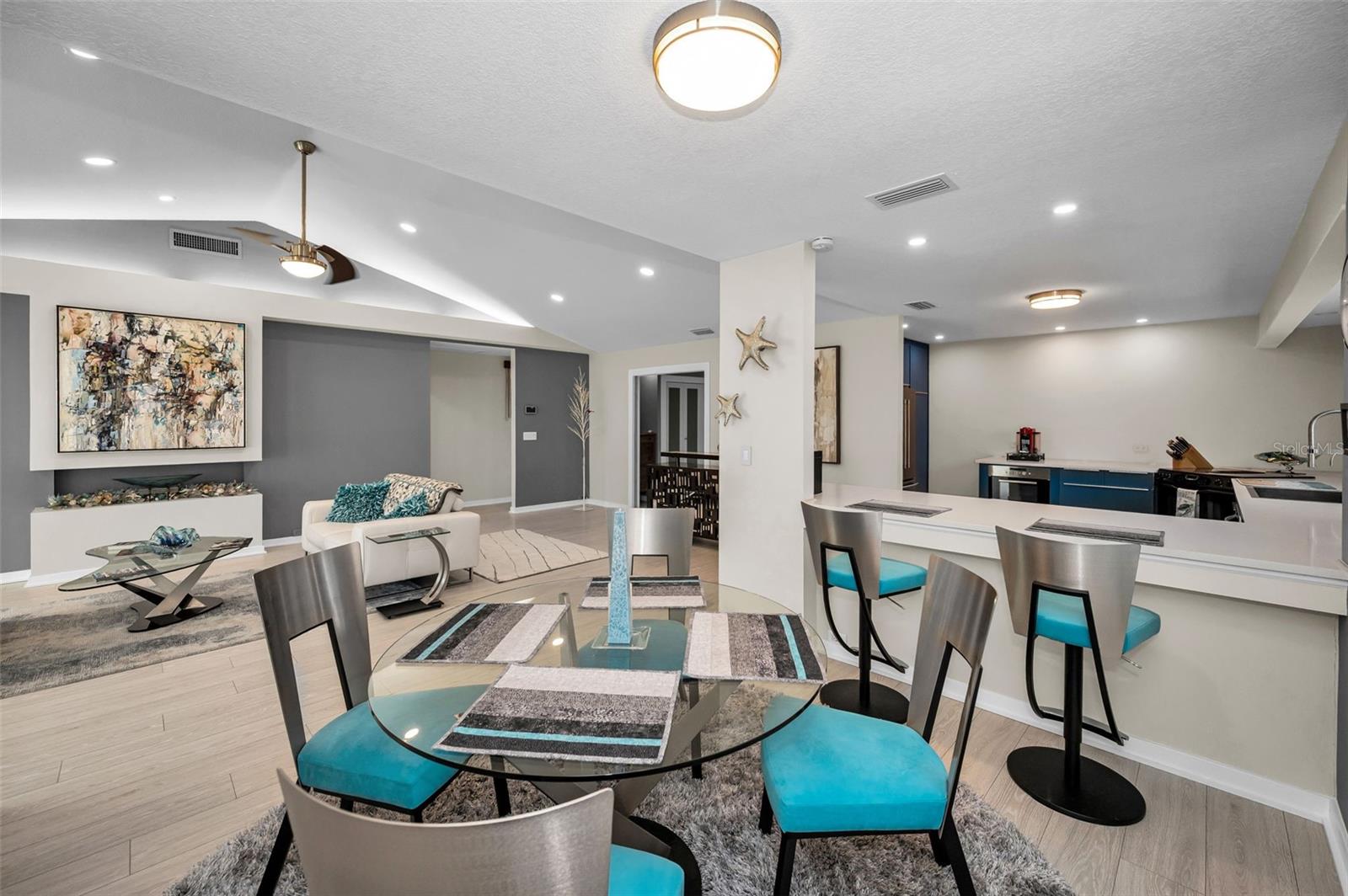 Open Dining & Living Area