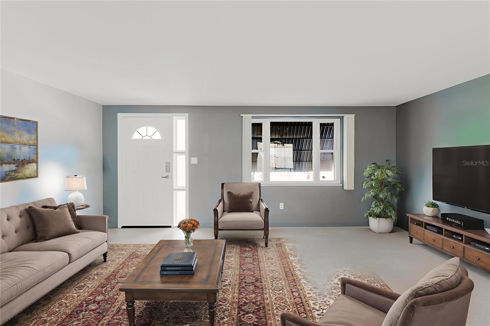 Living Room Photo is Digitally Enhanced/Altered