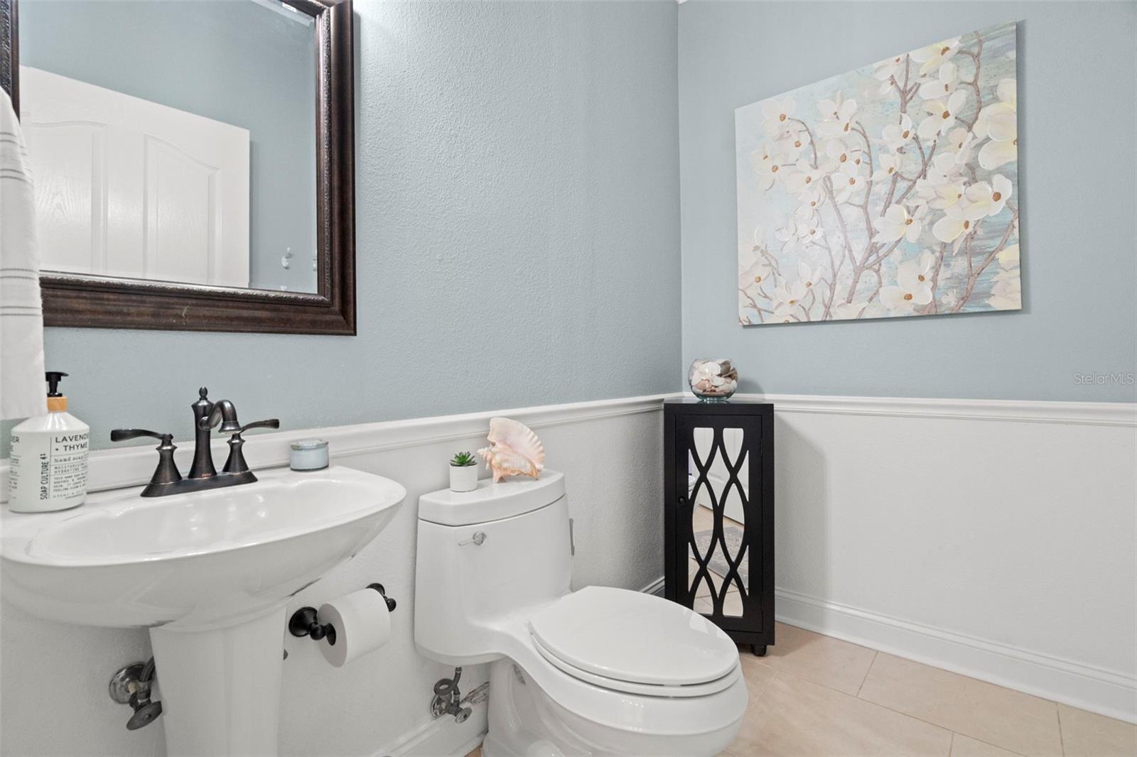 Downstairs half bath