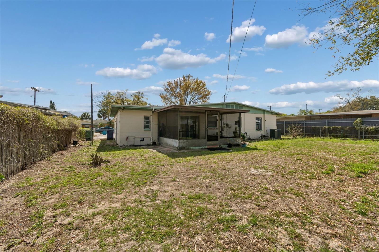 Outside storage shed!