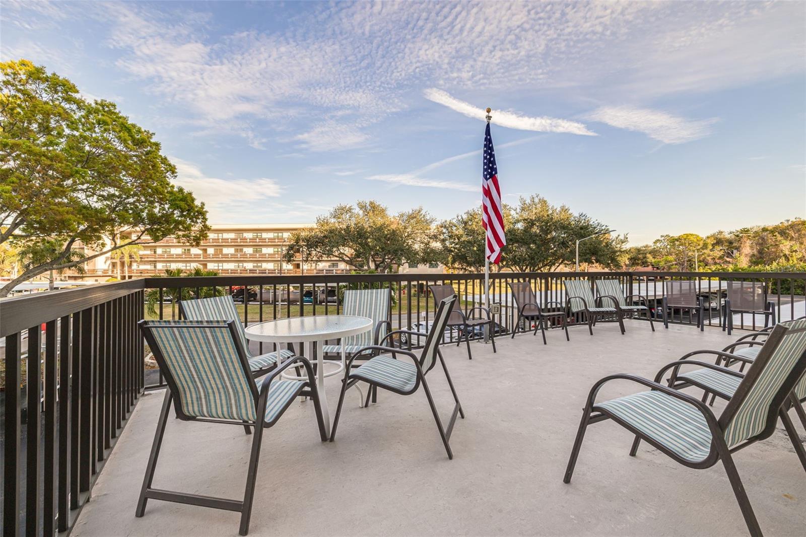 2nd floor community balcony