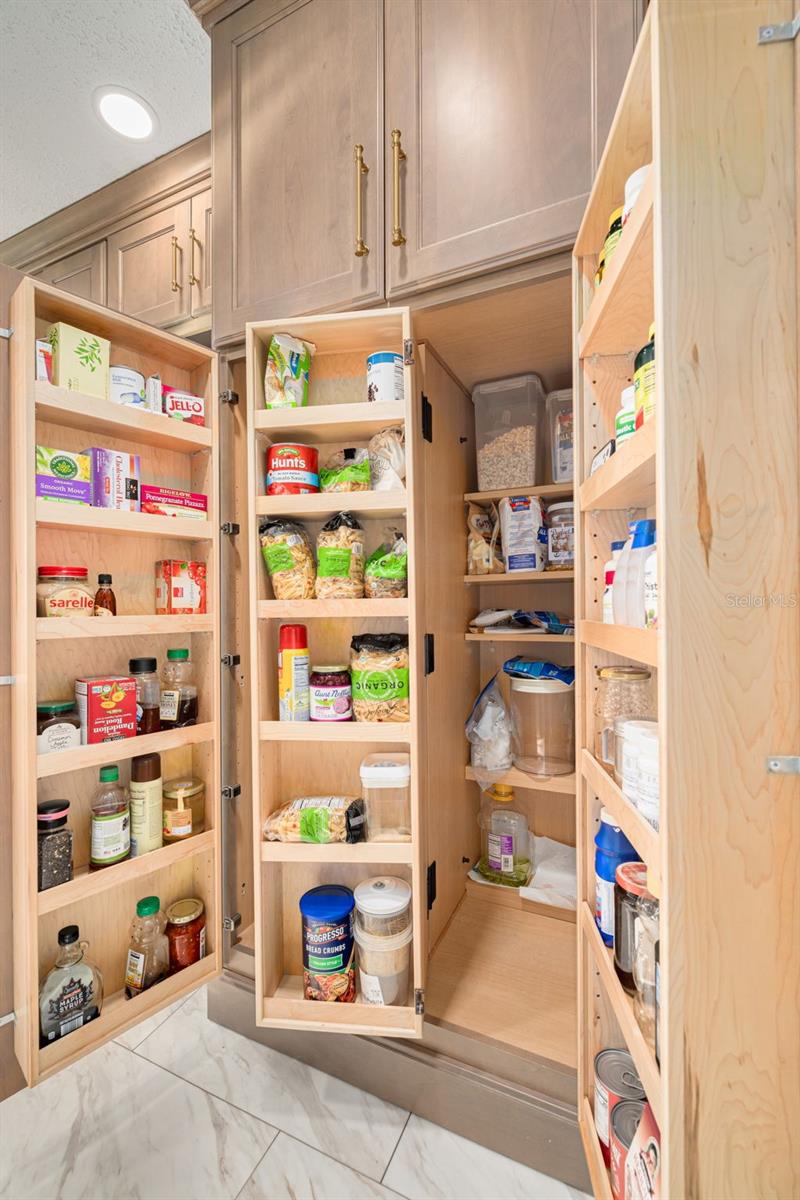 Pull out shelves