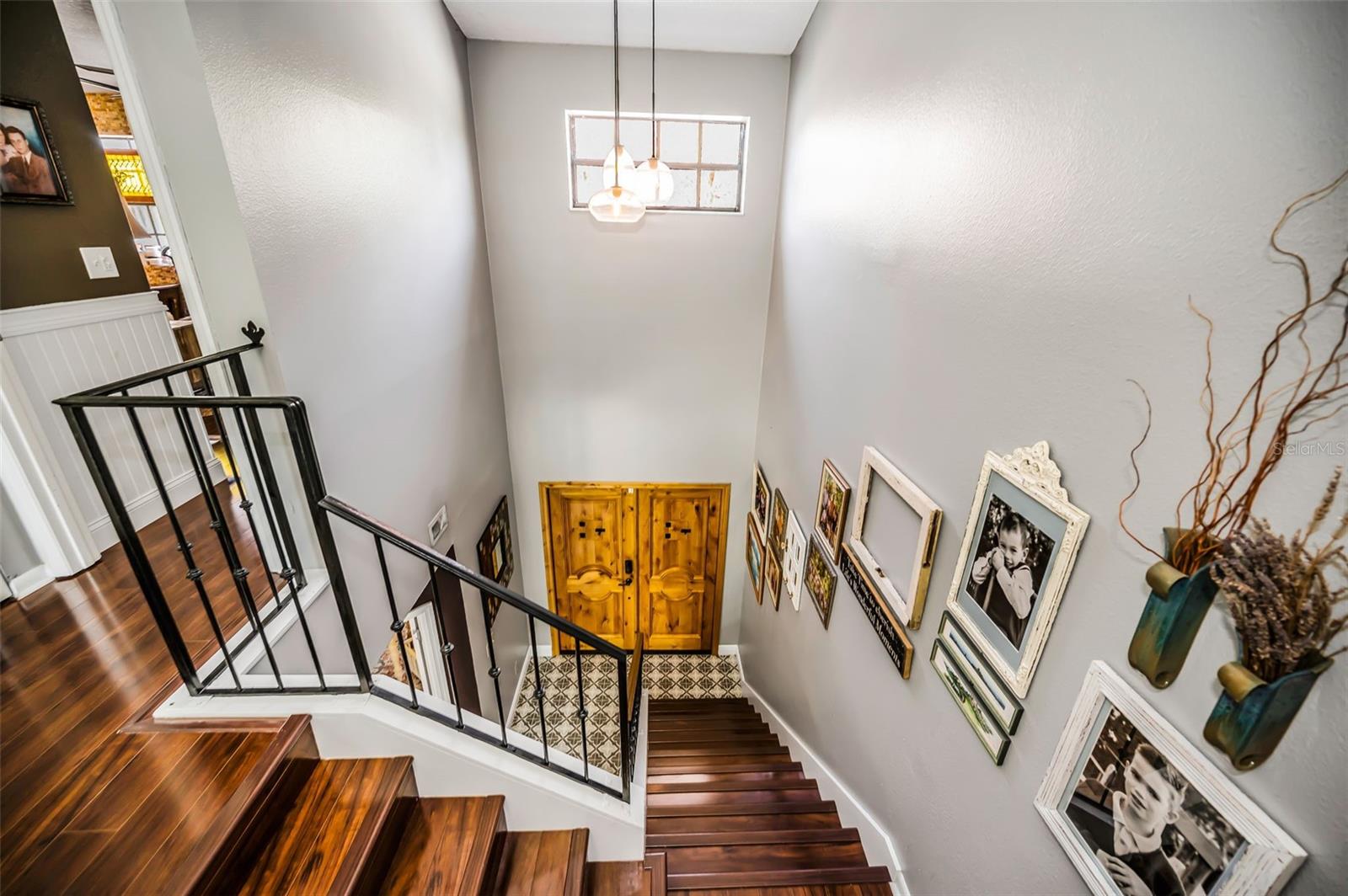 Soaring vaulted ceilings