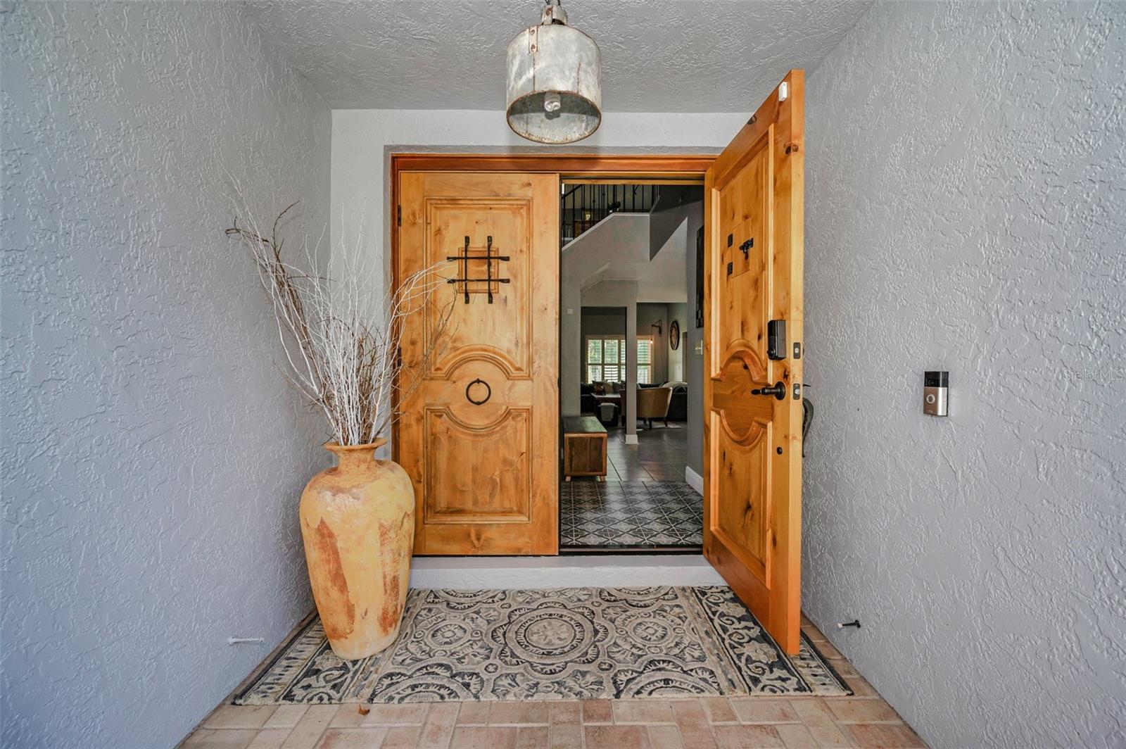 Gorgeous double doors front entrance