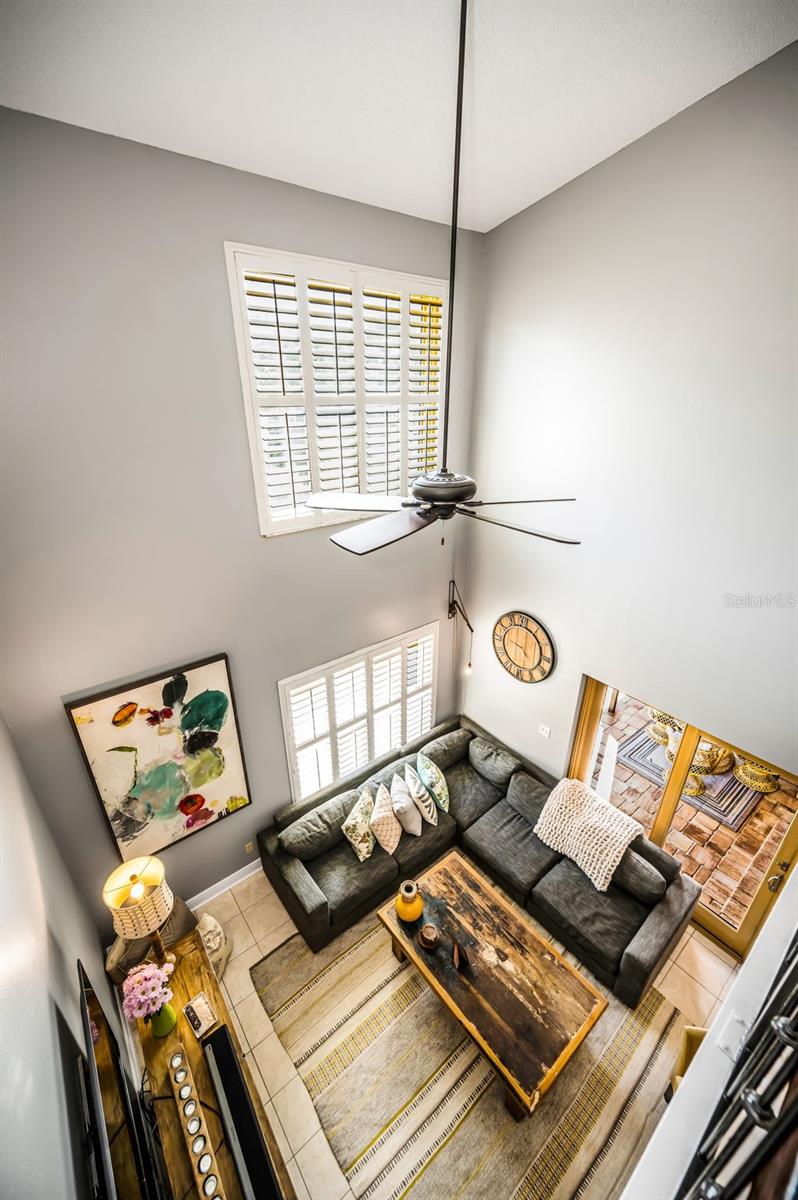 2nd view landing-vaulted celings