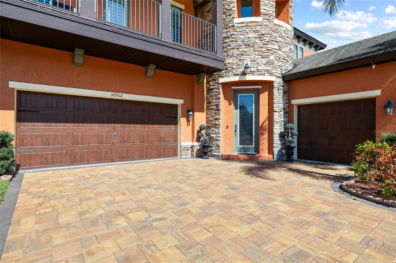 Front Entry with split car garage