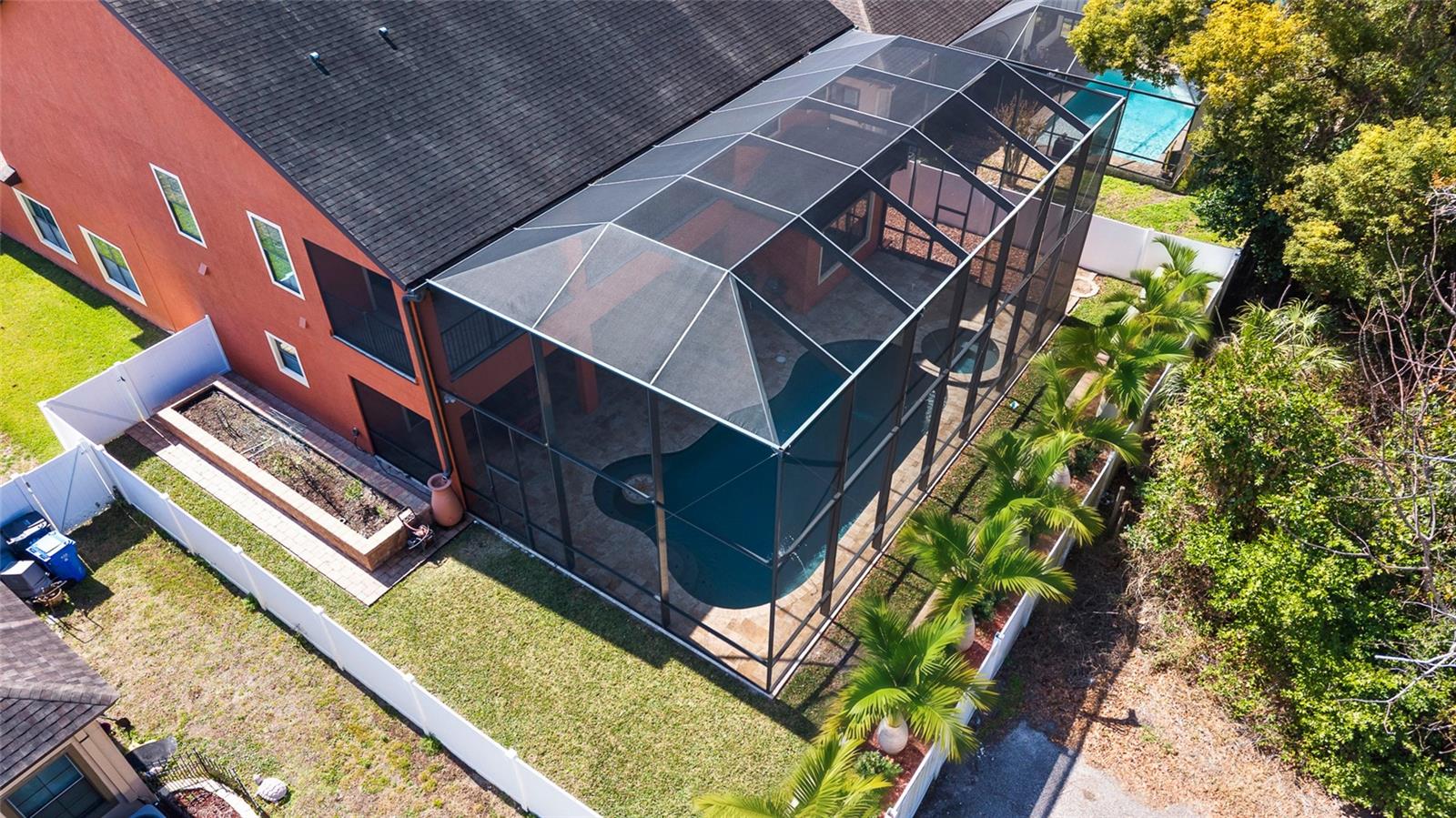 Enclosed Lanai + Privacy Fence