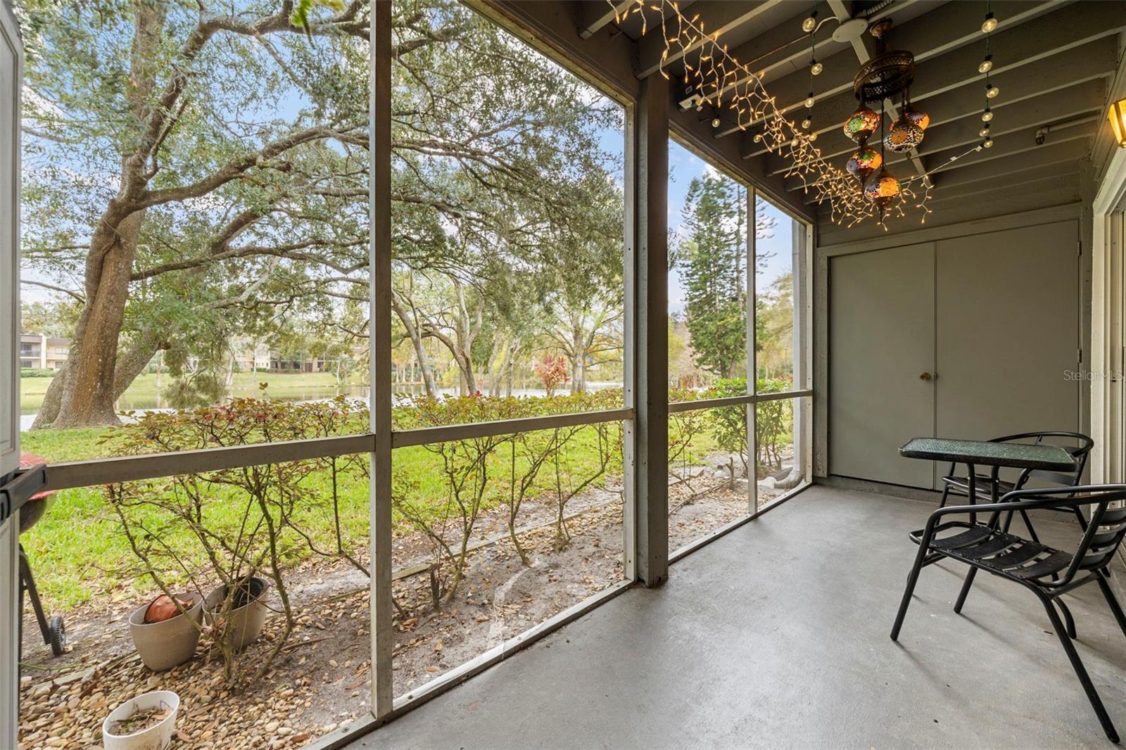 Large screen porch with fabulous water view